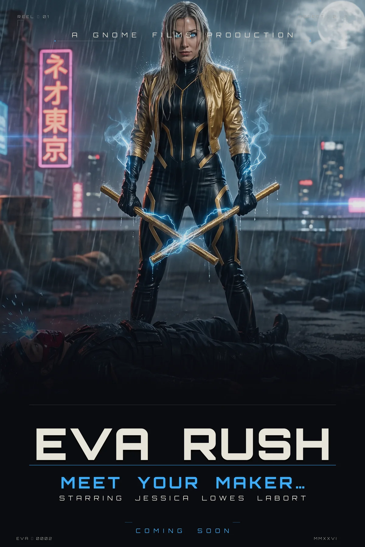 EVA RUSH character poster — Meet Your Maker